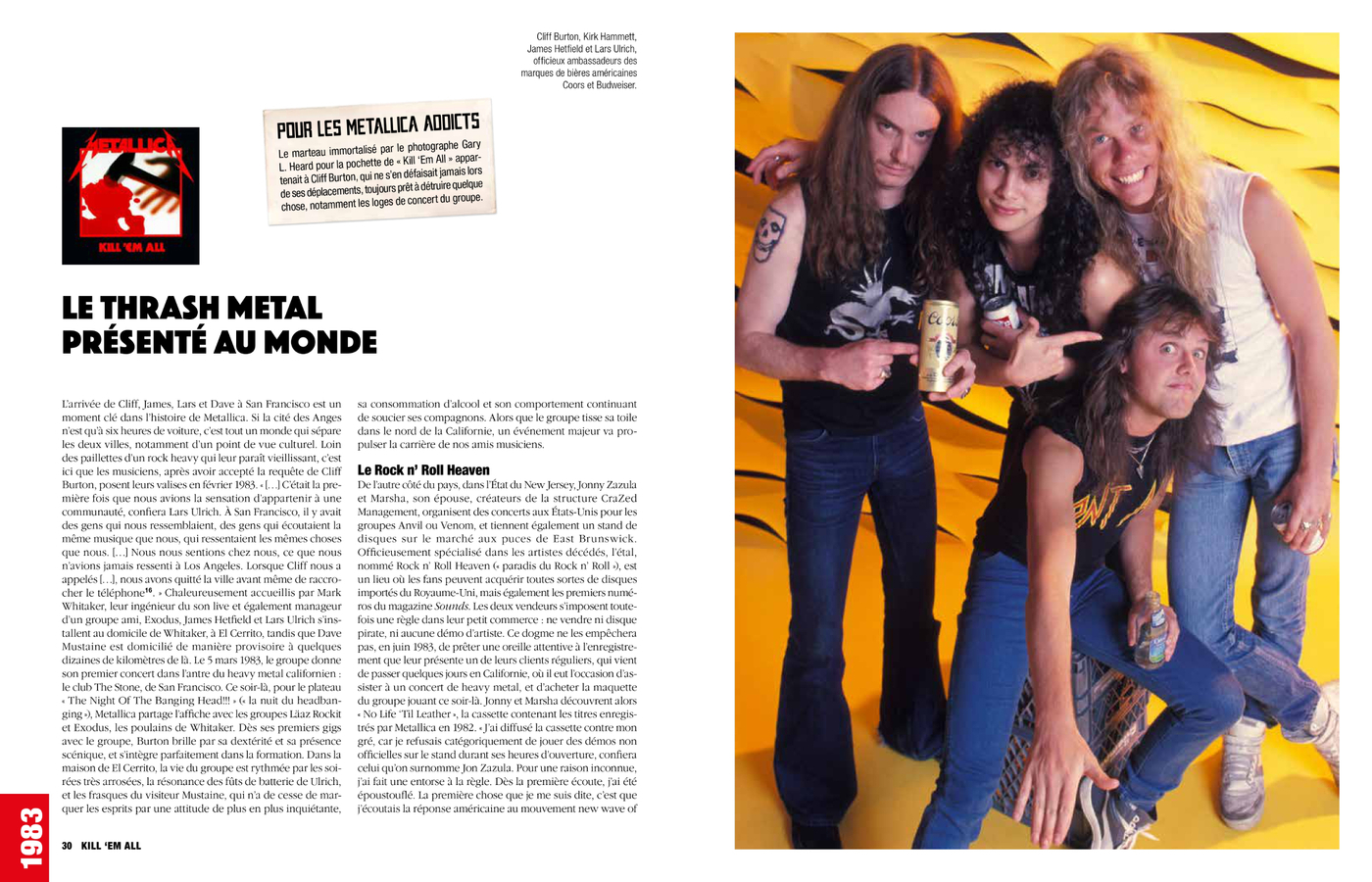 Metallica - 180 chansons expliquées et détaillées dans un nouveau livre en  français à paraître bientôt (photos) 